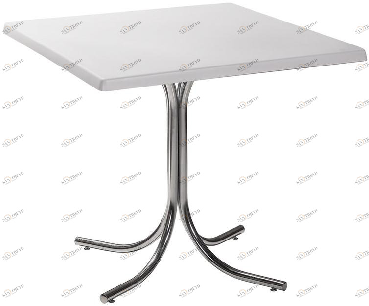 2552 Стол Rozana 80*80 белый R-HOME 460404+1705051pure_white