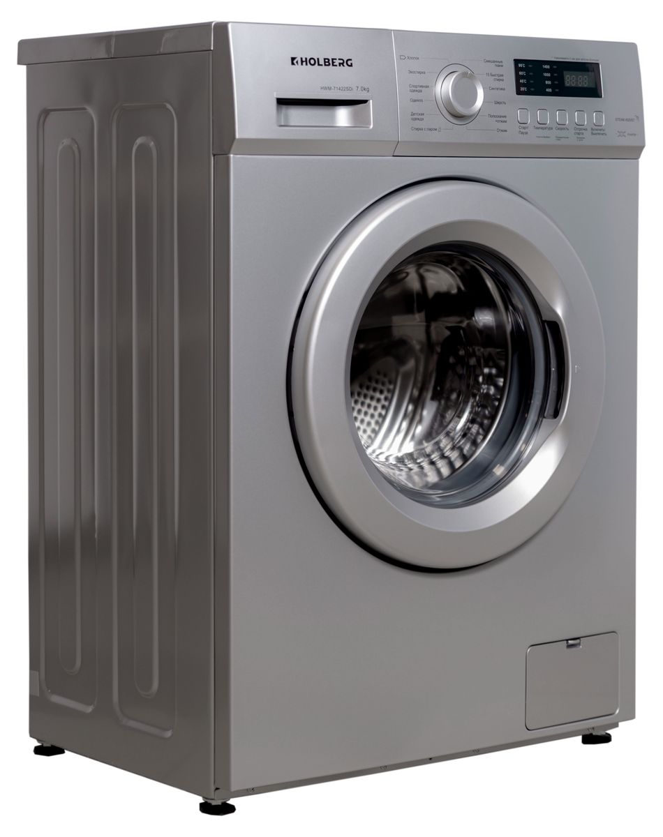 9182425 Стиральная машина HOLBERG HWM 71422SDi серебристый STDN-0009176 - Вид №1
