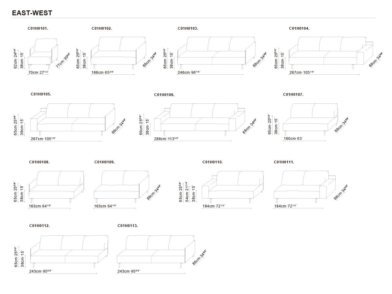 Тканевый диван с полуостровом CAMERICH Восток-Запад ARCH-00014093 - Вид №1