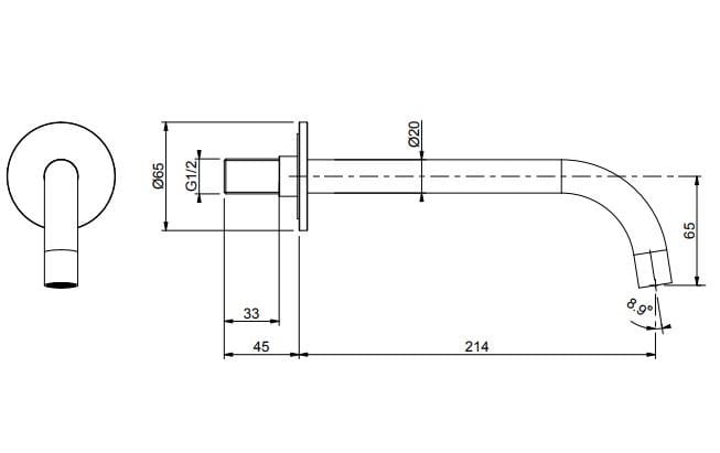 Набор для ванны с 5 отверстиями и ручным душем COCOON Piet Boon ARCH-00120258 - Вид №3