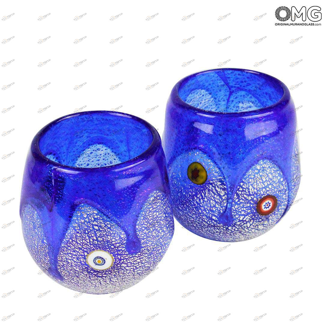 1163 ORIGINALMURANOGLASS Набор из 2 стаканов Гото для ликёров - Goto da Liquore - муранское стекло OMG 6 см 