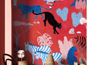 Тропические обои ПВХ бесплатно, экологически чистые, моющиеся