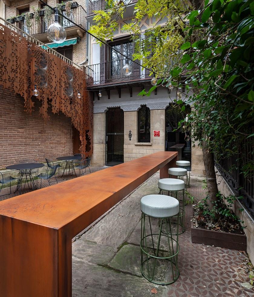 iSimar Высокий садовый табурет из стали Lagarto 9162 - Вид №7