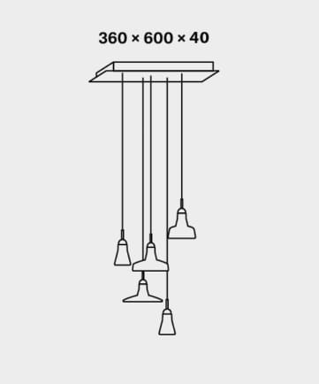 Подвесной светильник из дутого стекла с регулируемой яркостью BROKIS Тени ARCH-00150384 - Вид №32