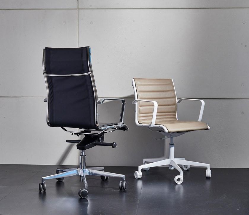 AP Factor Офисное кресло из кожи с 5-ю спицами и подлокотниками Louisiana sun-id-1441220 - Вид №3