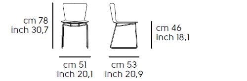 Штабелируемый стул из полипропилена Midj Калла ARCH-00017521 - Вид №5