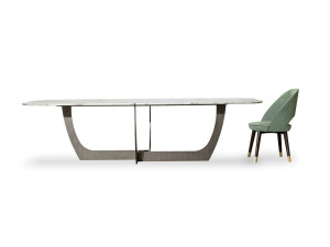 Мраморный бочковый стол