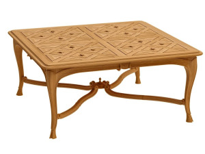 Квадратный стол из тикового дерева