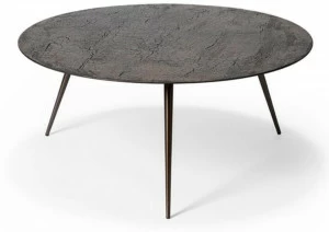 Ethnicraft Низкий круглый металлический журнальный столик