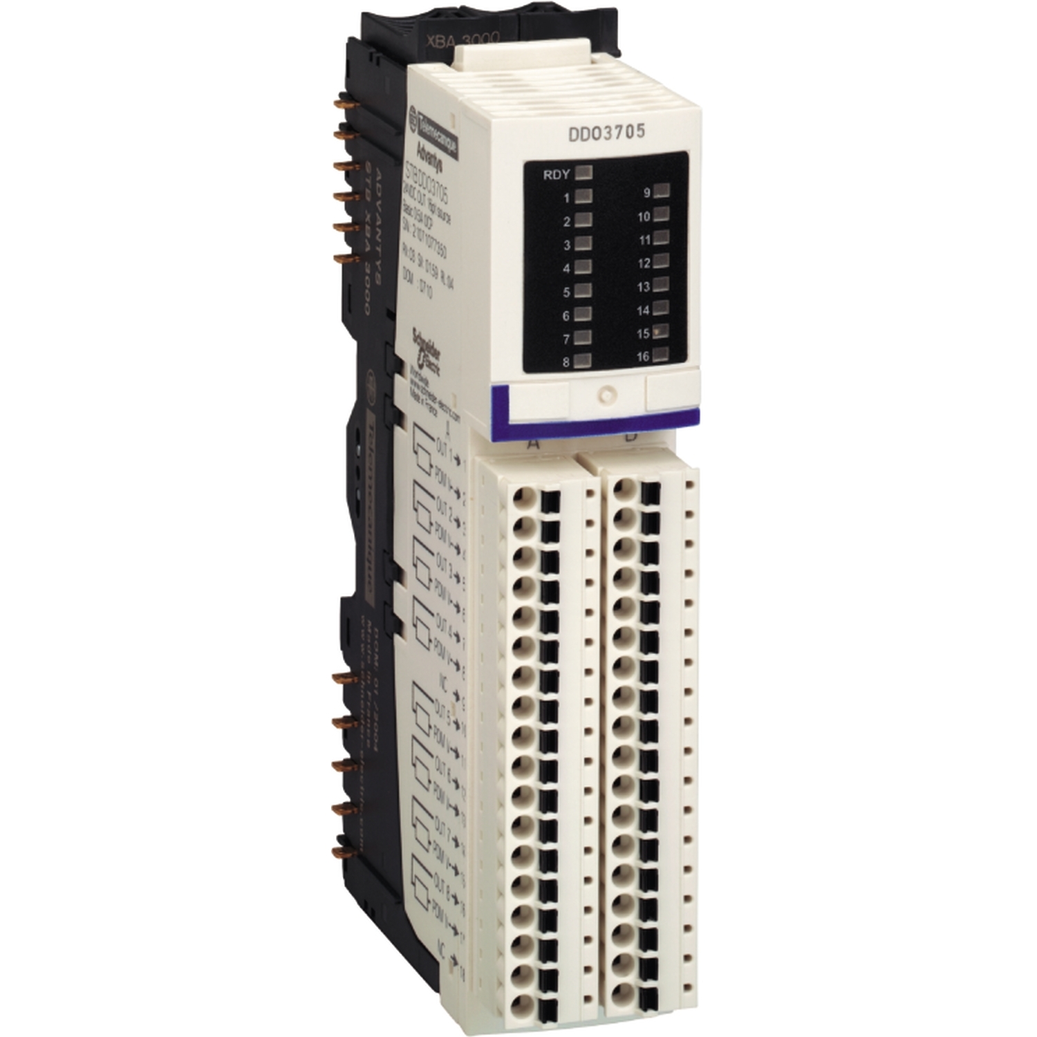 STBDDO3705KC МОДУЛЬ ДИСКР. ВЫХ. =24В, 16 КАН (KОМПЛ) Schneider Electric Промышленные ПЛК Modicon 