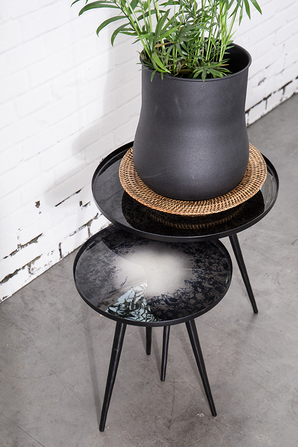 Комплект журнальных столов Flow set of 2, 2 шт, черный Zuiver 2300089 - Вид №3