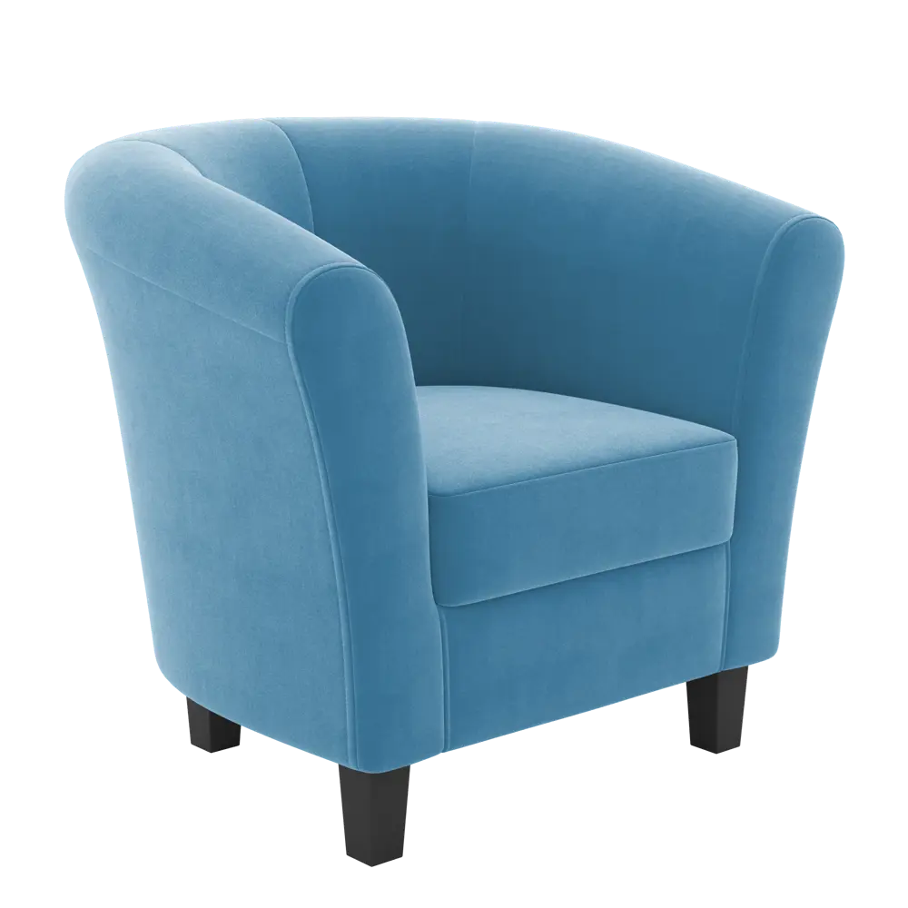 Кресло полиэстер Seasons Марсель CAMARO21 голубое 85x73x77 см 85098310 STLM-2037948 