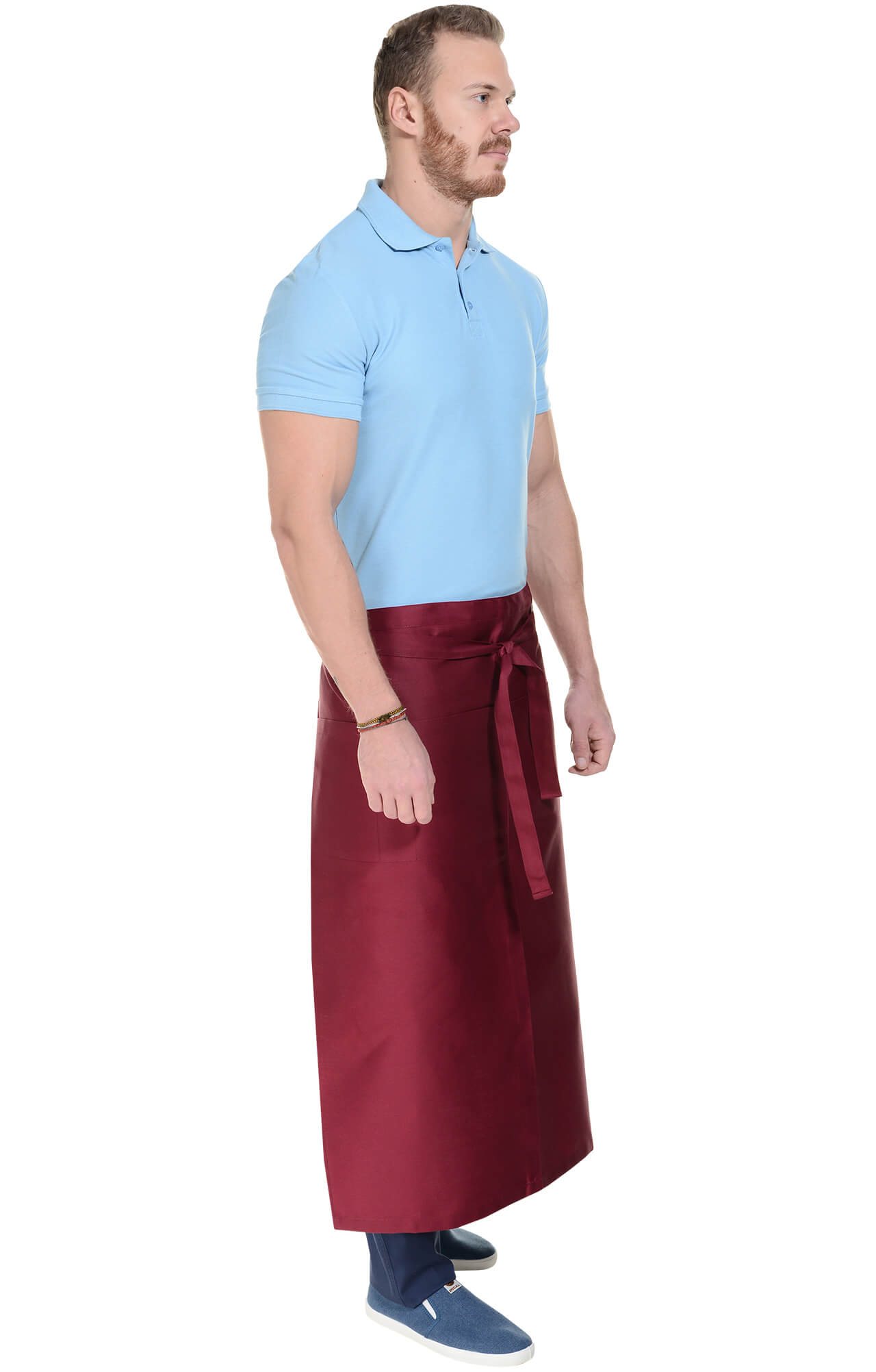 59924 Фартук  удлиненный, цвет burgundy BARISTA  Одежда для официантов  размер  - Вид №10