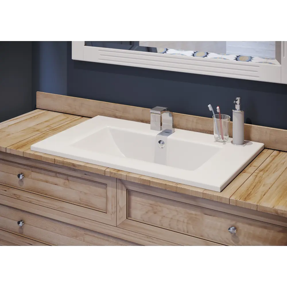 SANITA LUXE Квадро 75 — прямоугольная раковина для тумбы Торонто 17215876 STLM-0007664 - Вид №4