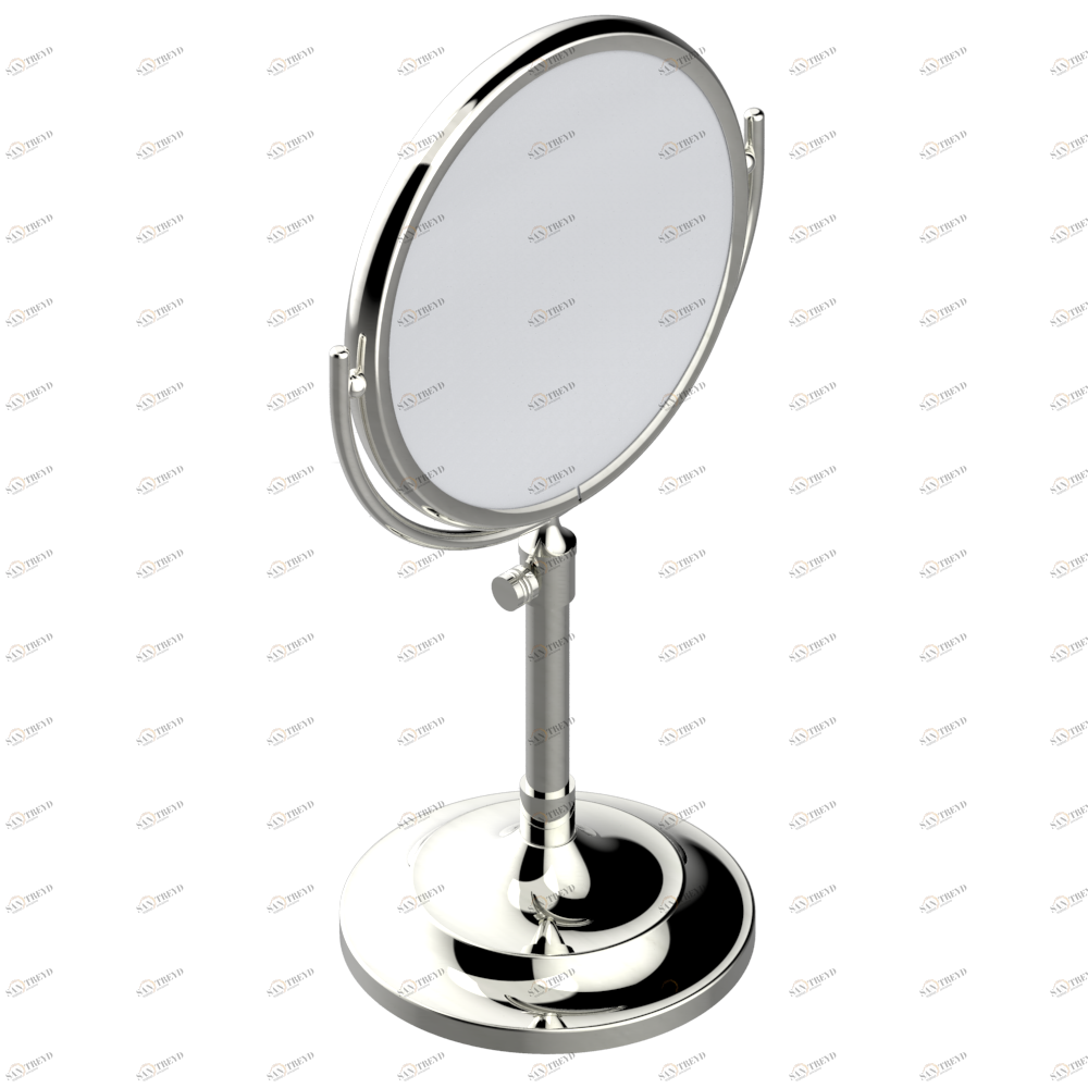 G00-660 Зеркало свободностоящее двухстороннее, диаметр : 180 мм на регулируемой ножке Thg-paris прочие артикулы THG Матовый никель G00-660 CAT.C