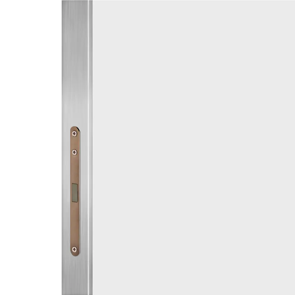 Дверь межкомнатная глухая Invisible 70x220 см цвет белый с замком алюминиевая кромка правая 89433732 STLM-2025671 VELLDORIS  - Вид №2
