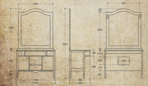 PS.BRS-BA110_PS.brS-TM114.CD AV Комплект мебели Migliore Barcellona - Вид №7