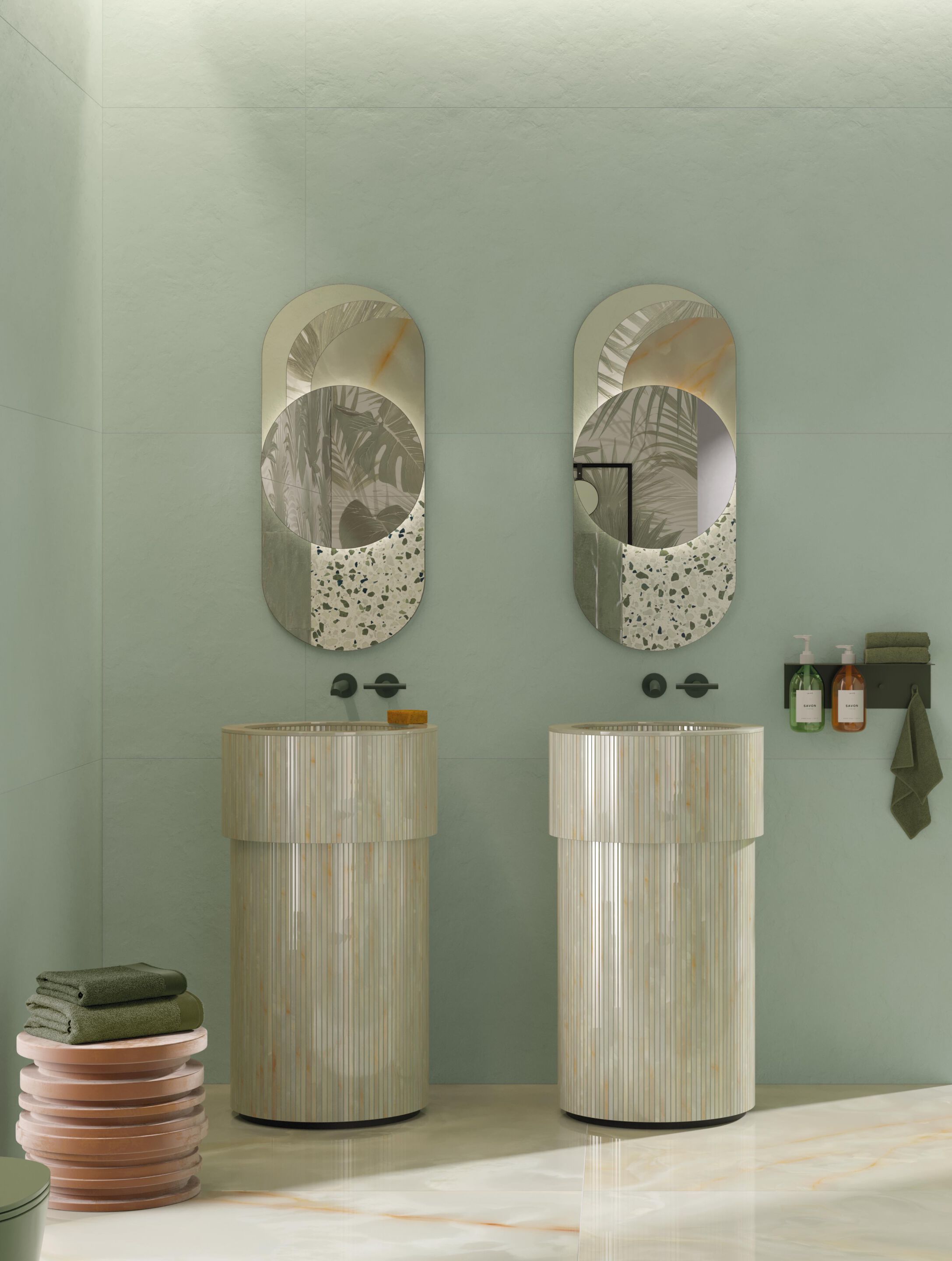 Белая паста с эффектом цемента и декоративная коробка FAP ceramiche Color &gt ARCH-00082087 - Вид №2