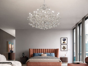 Подвесной светильник с кристаллами