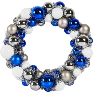 87033406 Венок из пластиковых шаров 30.5 см цвет синий STLM-1481550