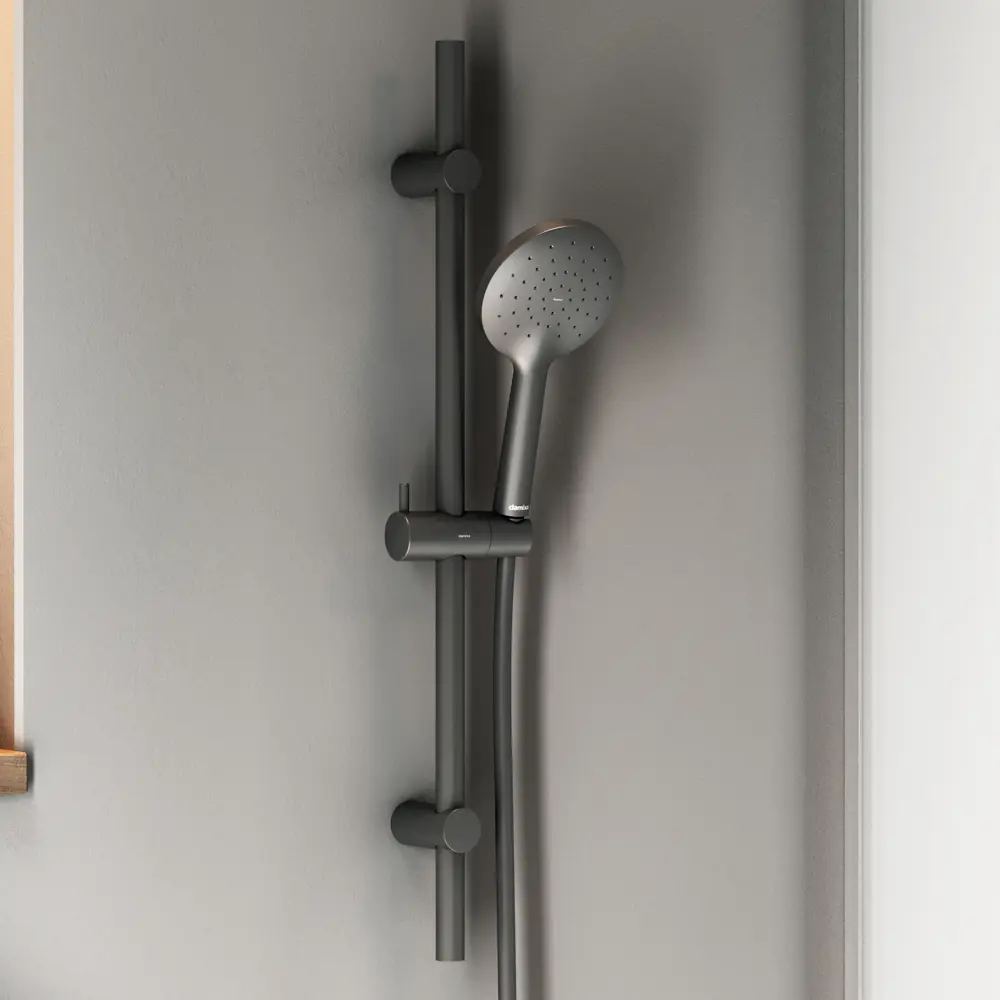 Душевой гарнитур DAMIXA Willow: компактный черный комплект для современной ванной 89346512 STLM-1533455 - Вид №2