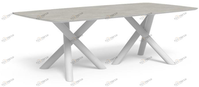 Talenti Садовый стол из алюминия и столешница из керамогранита Coral Cortp240