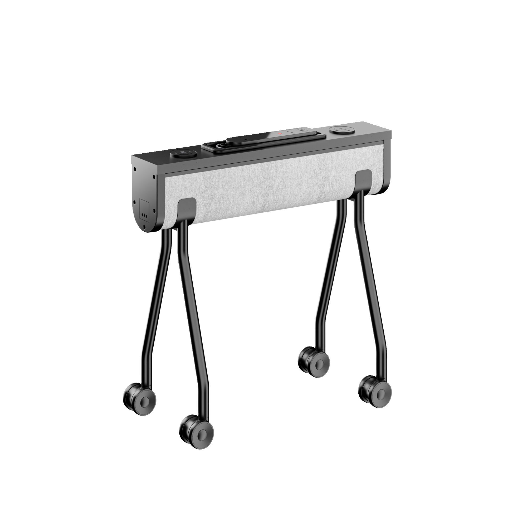 Деревянный складной стол с электрической розеткой на колесах Howe Folding Surfaces ARCH-00109582 - Вид №3