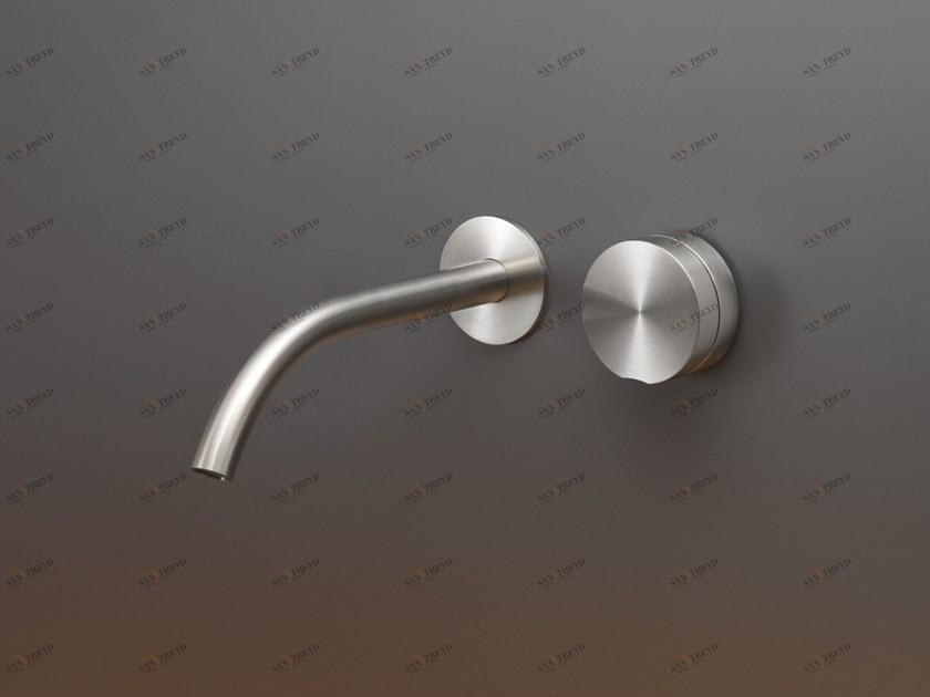 Ceadesign Смеситель для умывальника настенный из нержавеющей стали на 2 отверстия Giotto plus Gio 72