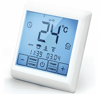 Хронотермостат SE 200 ТЕПЛОЛЮКС цифровой термостат (программируемый) с сенсорным дисплеем белый