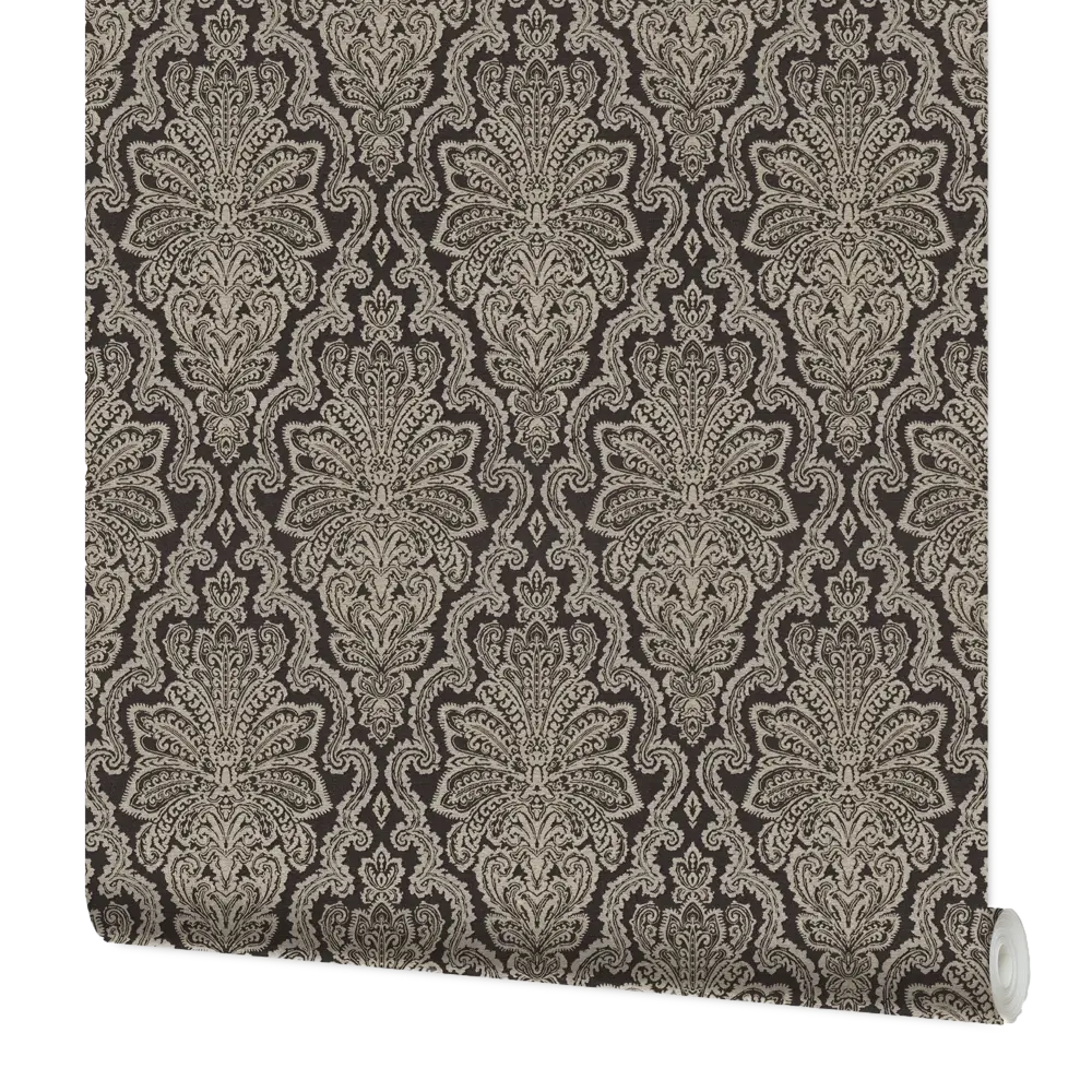 Обои флизелиновые Московская обойная фабрика Этро Шенил черные 4057-8 1.06 м STLM-2052665