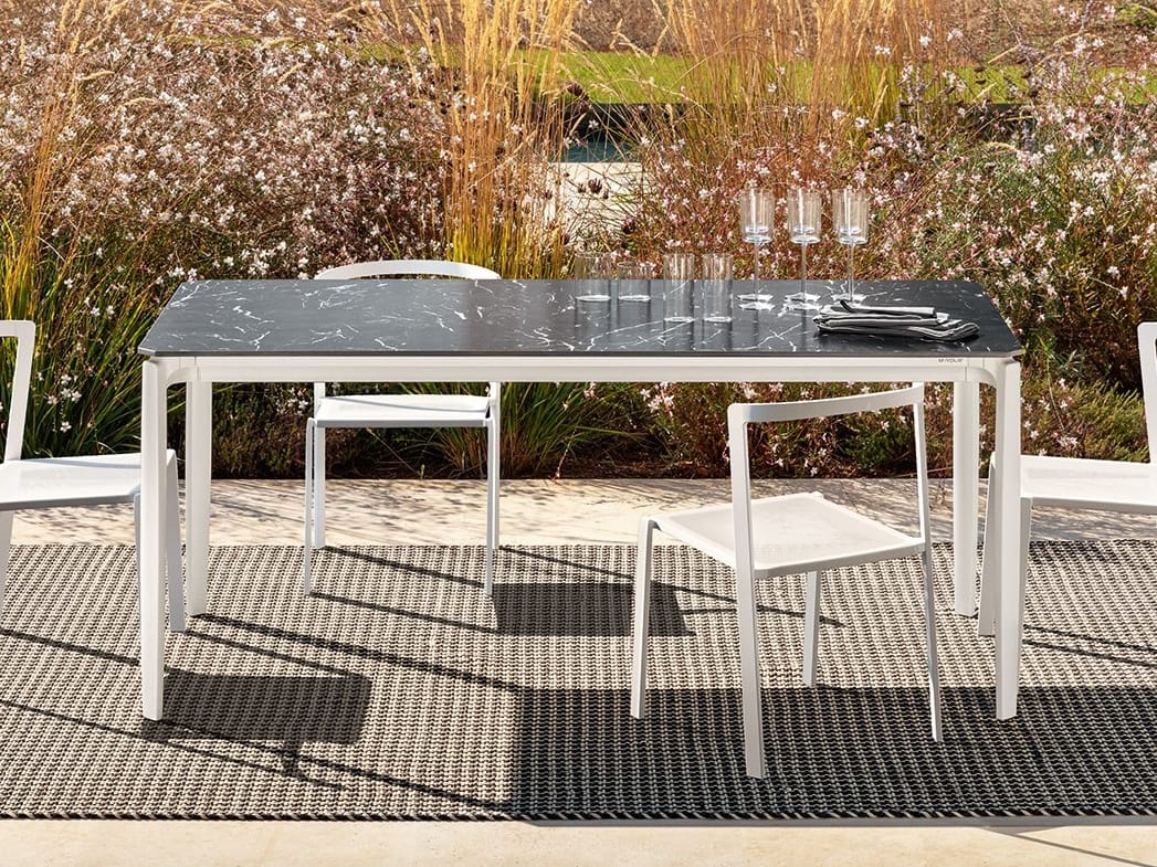 Садовый стол с алюминиевым основанием и керамогранитом MY YOUR Push ARCH-00126117