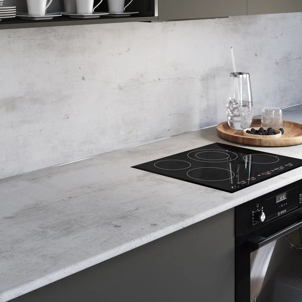 Столешница KONSENSA Фристайл 80x240x2.5 см ДСП цвет серый 89452035 STLM-2040021 ДСП Прямой угол - Вид №7