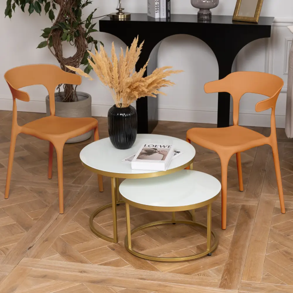 Кухонный стул Treet Roero 48x74x46.5 см каркас пластик спинка полипропилен цвет терракотовый STLM-2062031 - Вид №11