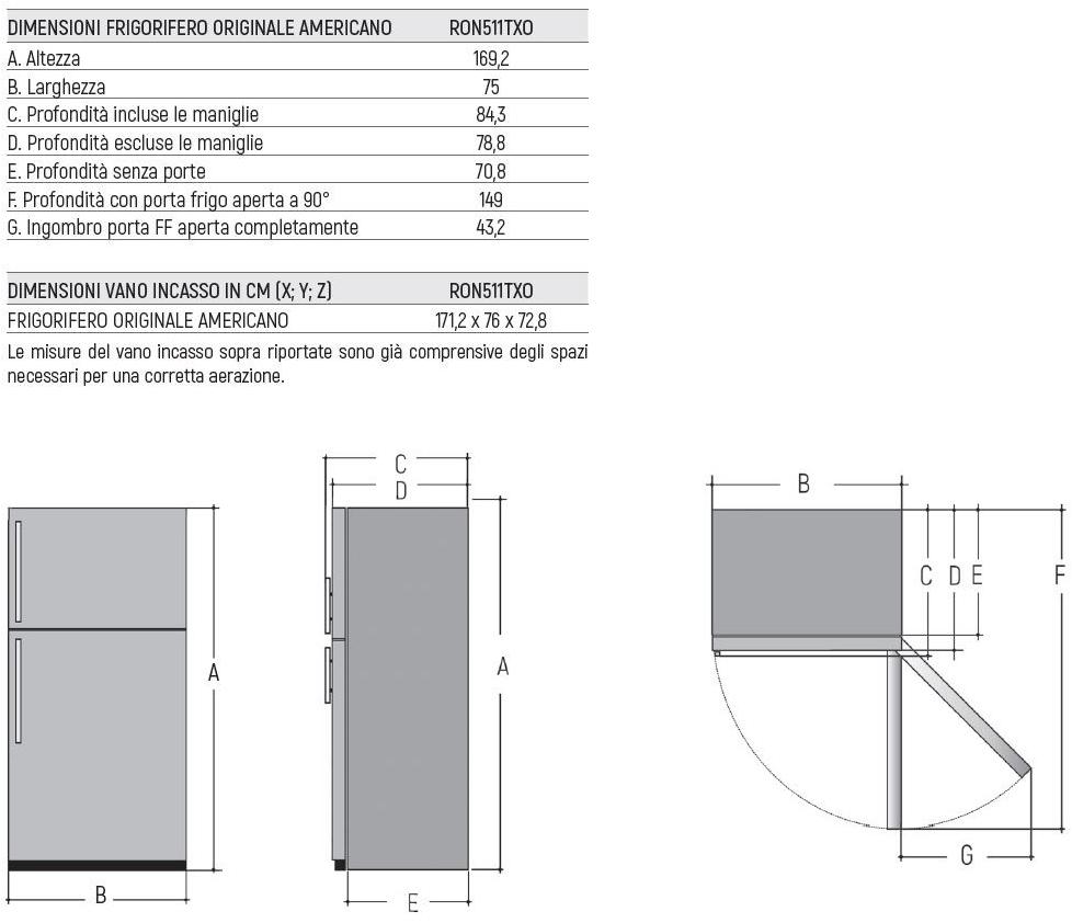 mabe Американский отдельно стоящий холодильник с морозильной камерой класса а +  Ron511txo  - Вид №6