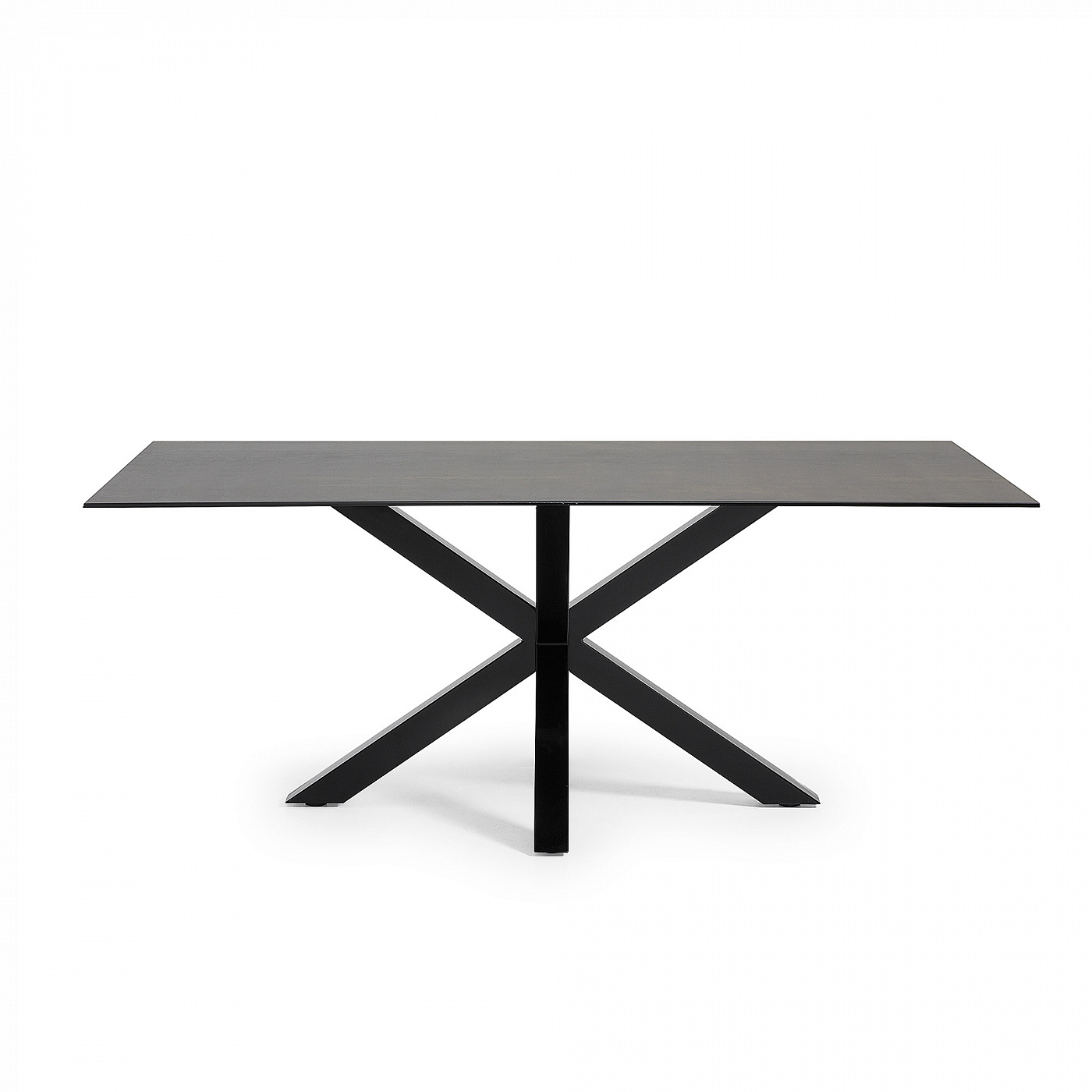 056627 Стол Arya 200x100 черный керамика La Forma Argo - Вид №1