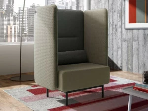 Leyform Кресло из огнестойкой ткани с разъемом USB Around