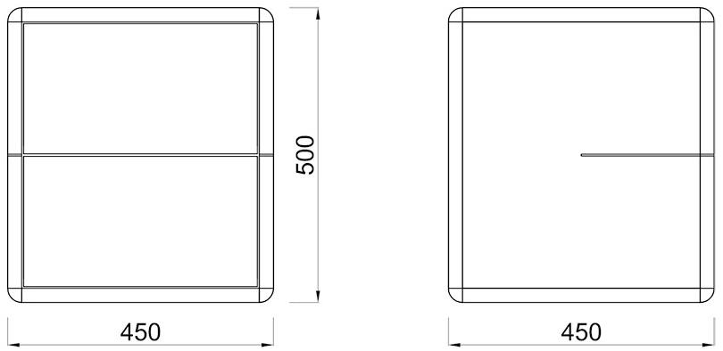 WUDA Квадратная тумбочка из дерева с ящиками Arca sun-id-1429293 - Вид №5