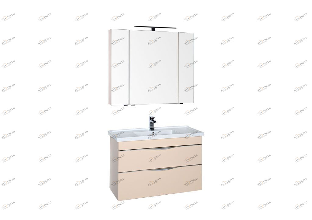 Мебель для ванной Aquanet Эвора 100 бежевый 00184565