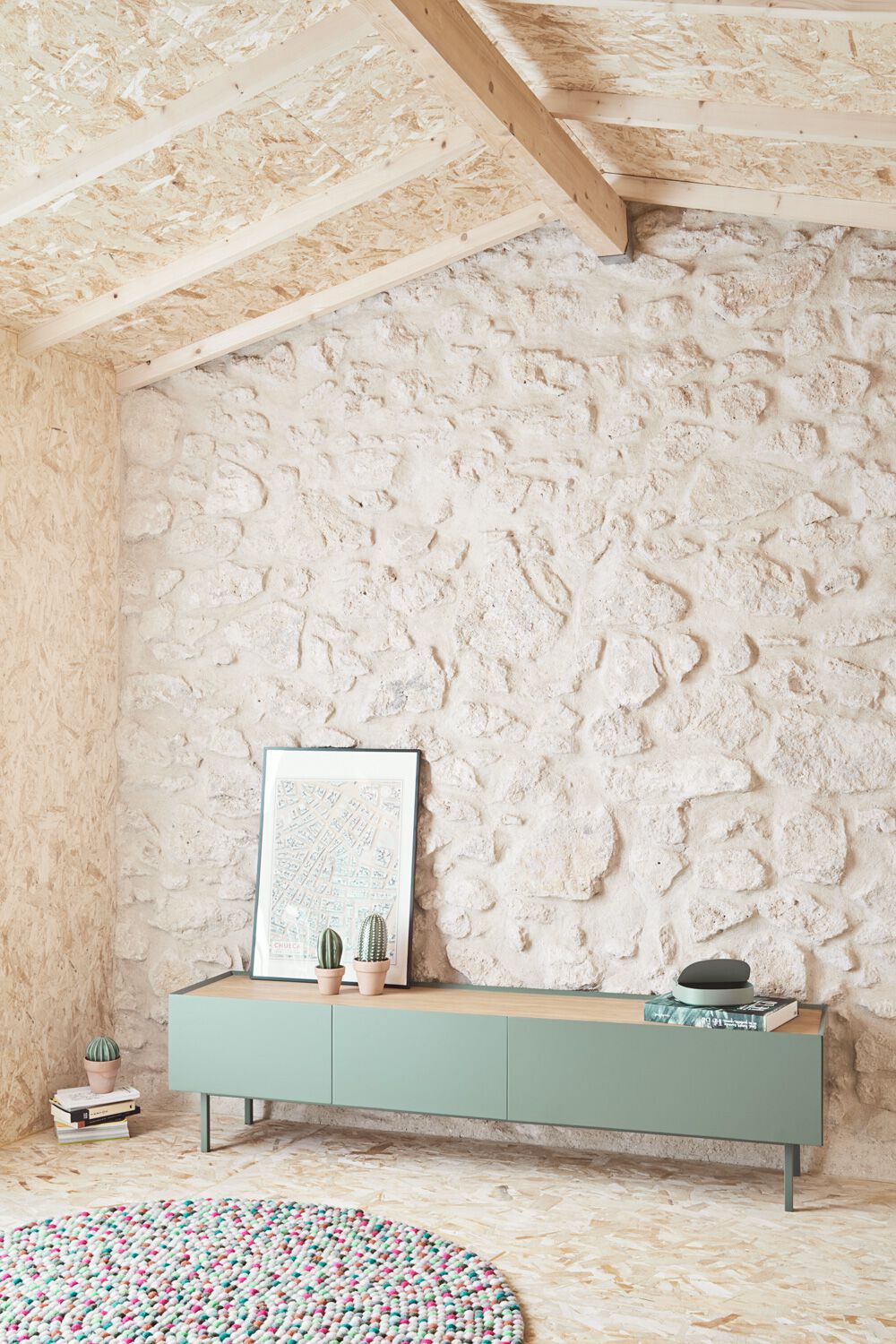 Шкаф для телевизора из шпона с распашными дверцами и ящиками TEULAT Arista ARCH-00021520 - Вид №10