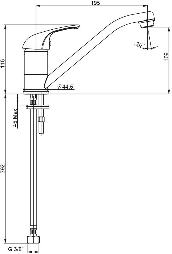 Paini Roma 02CR573 смеситель для кухни - Вид №2