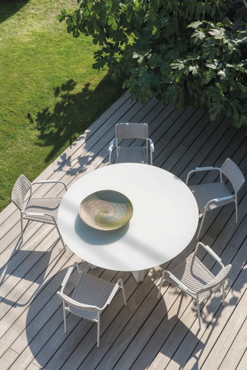 MNST491 Обеденный стол pa lava ⌀155см Manutti Fuse - Вид №7