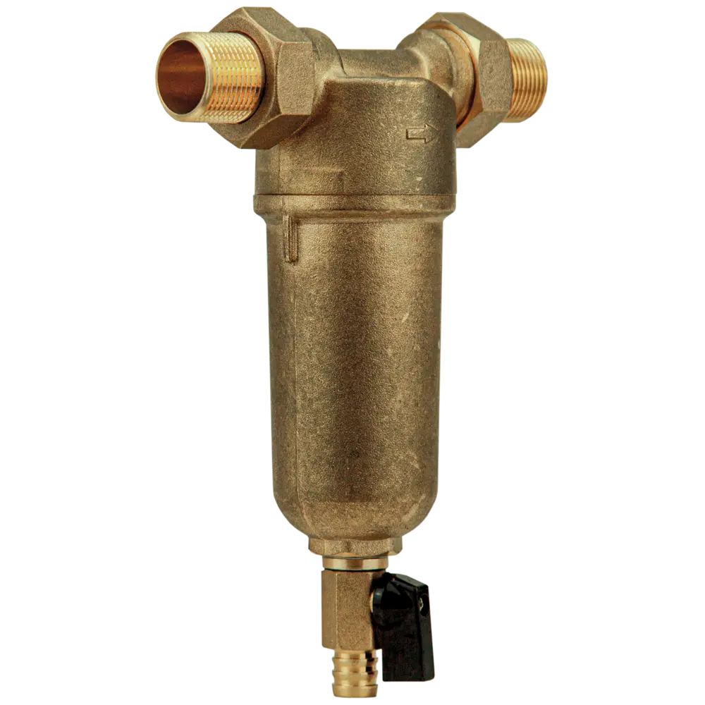 Промывной фильтр для ГВС Посейдон 1/2" НР 100 мкм латунь 13616 STLM-2119686