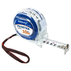 Рулетка измерительная КОБАЛЬТ 247-293 10м с двухсторонней шкалой 89374066