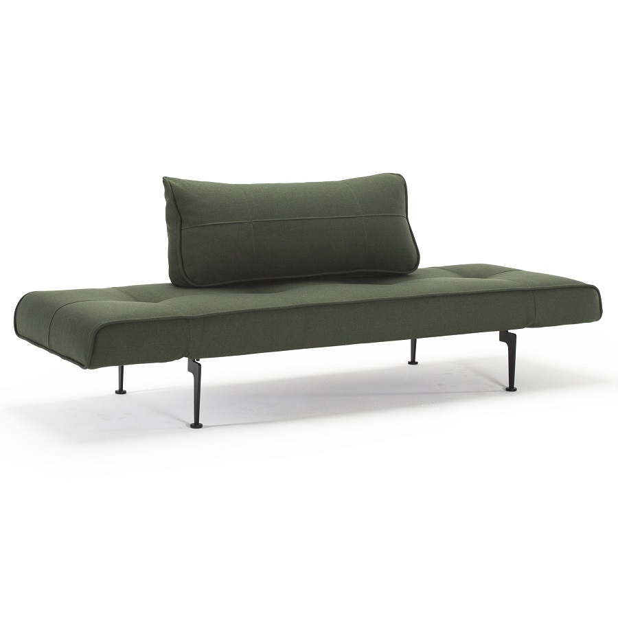 Кушетка Zeal с подушкой и ножками Laser, тёмно-зеленая Innovation Living ZEAL562LASER - Вид №7