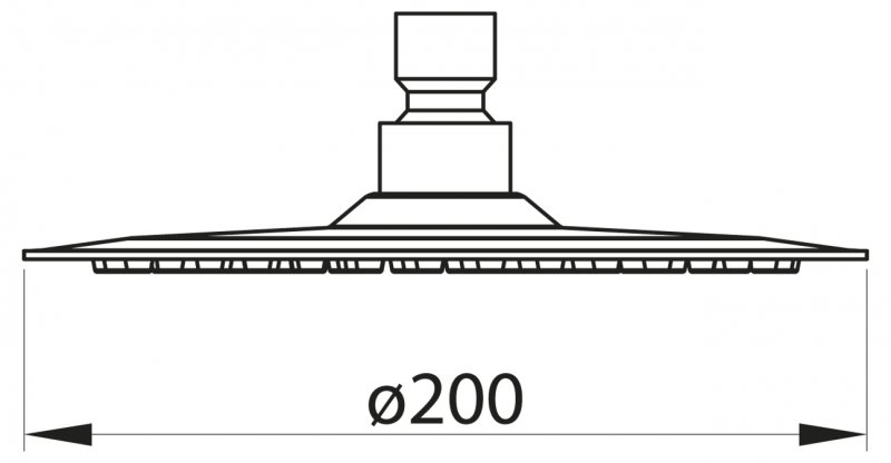 Верхний душ NOVA BB-SLDC1-IN BELBAGNO  - Вид №1