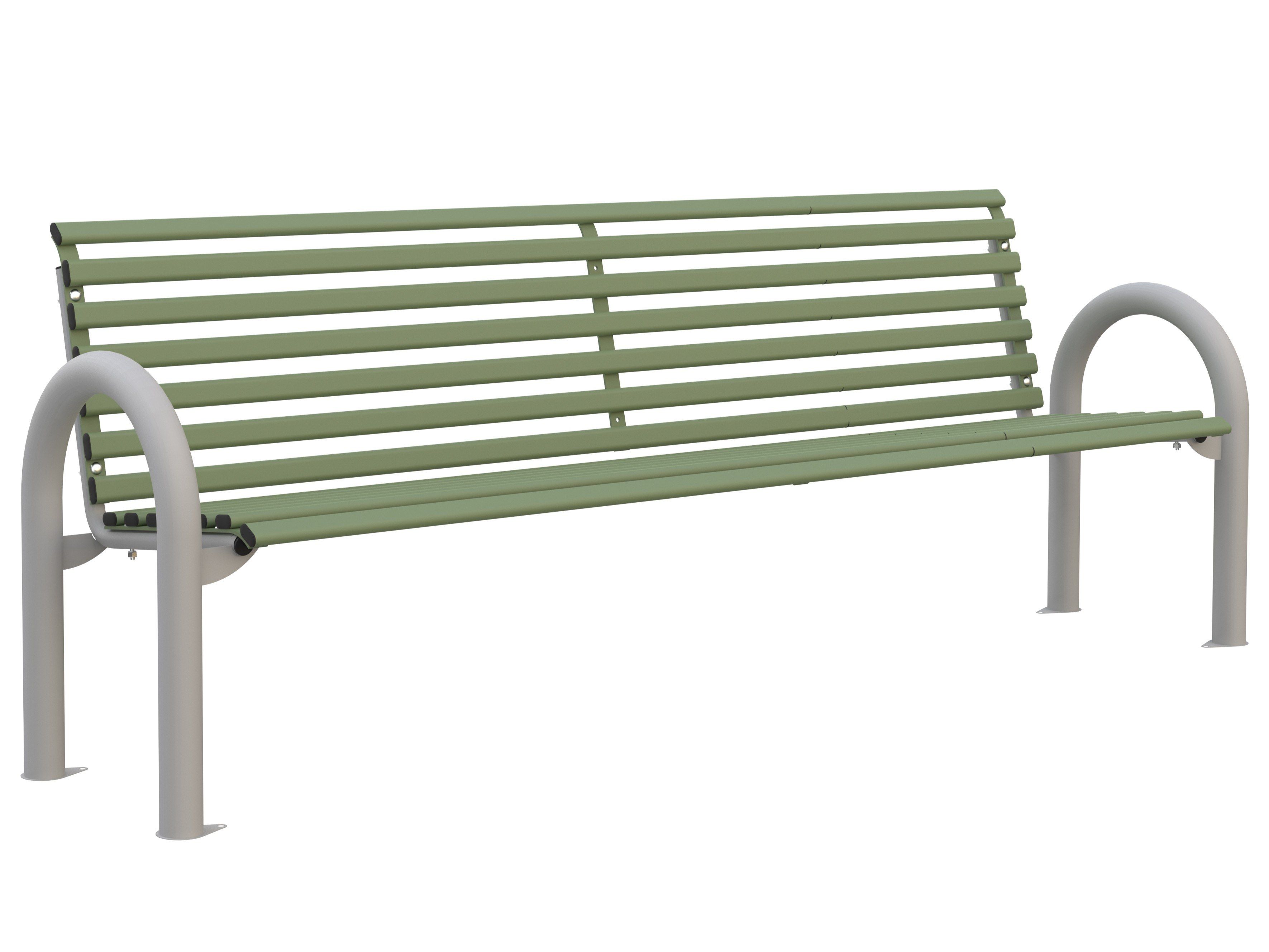 Стальная скамья со спинкой Lazzari LONDRA ARCH-00084736