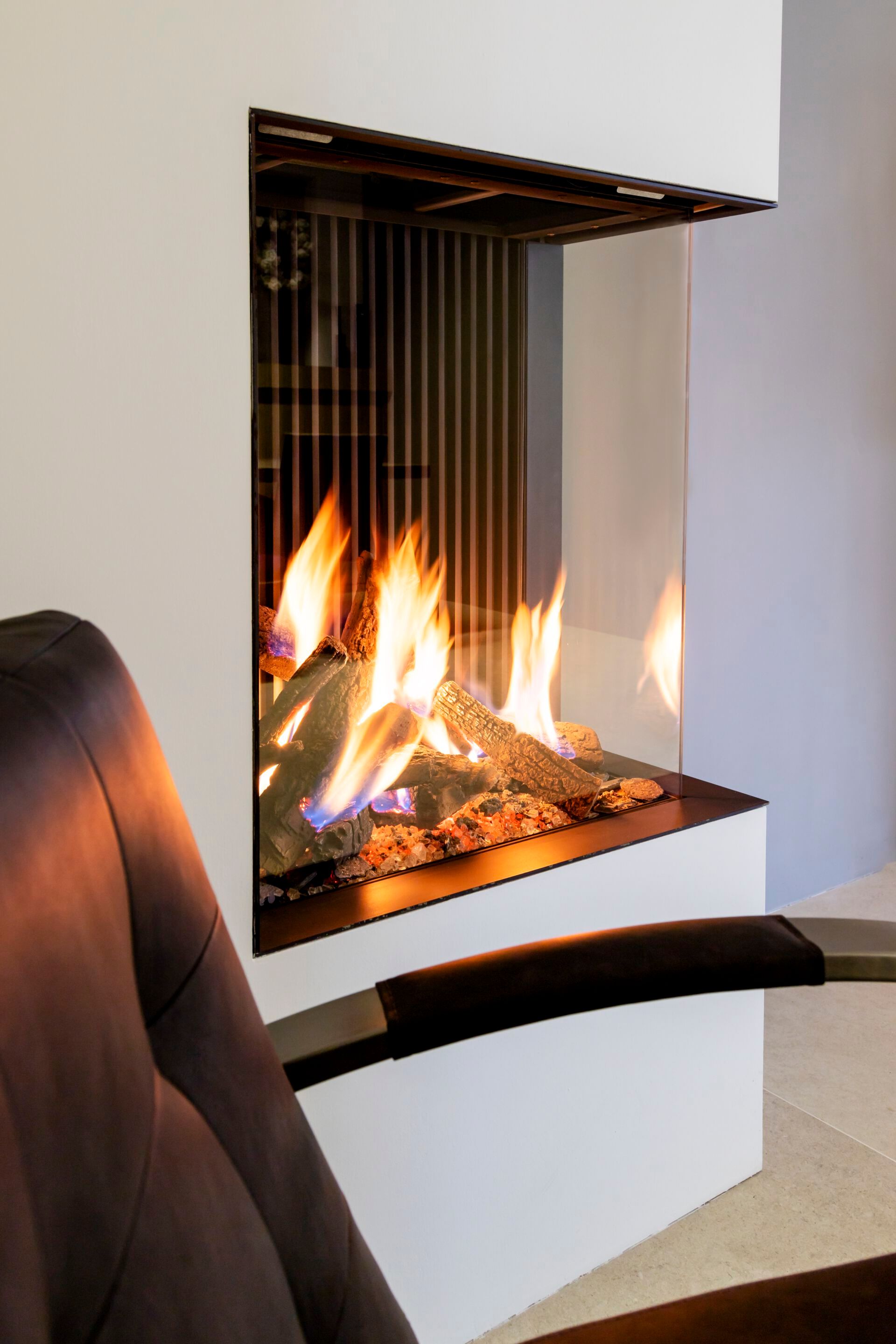 Настенный газовый угловой камин KALFIRE GP65/75C ARCH-00103286 - Вид №2