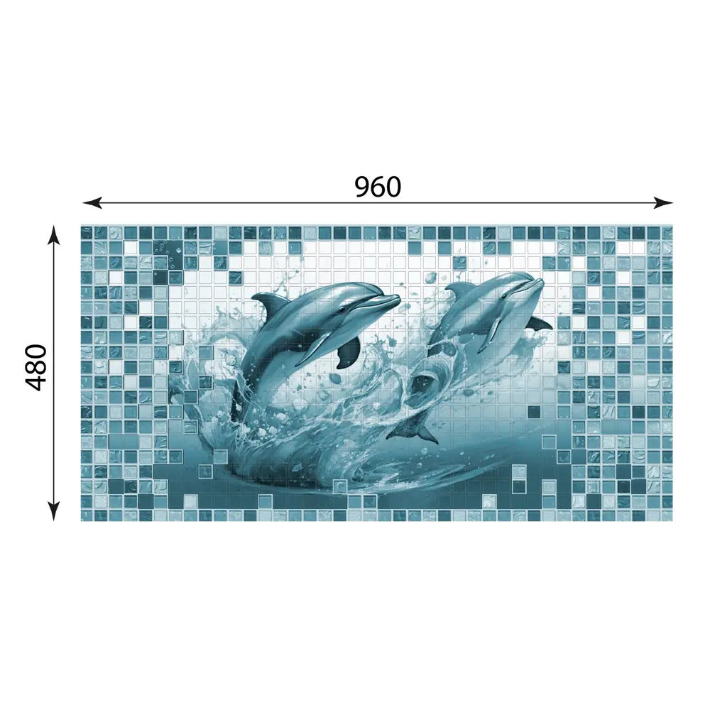 GRACE Стеновая панель Мозаика Океан для кухонного фартука 89380911 STLM-1442069 - Вид №5