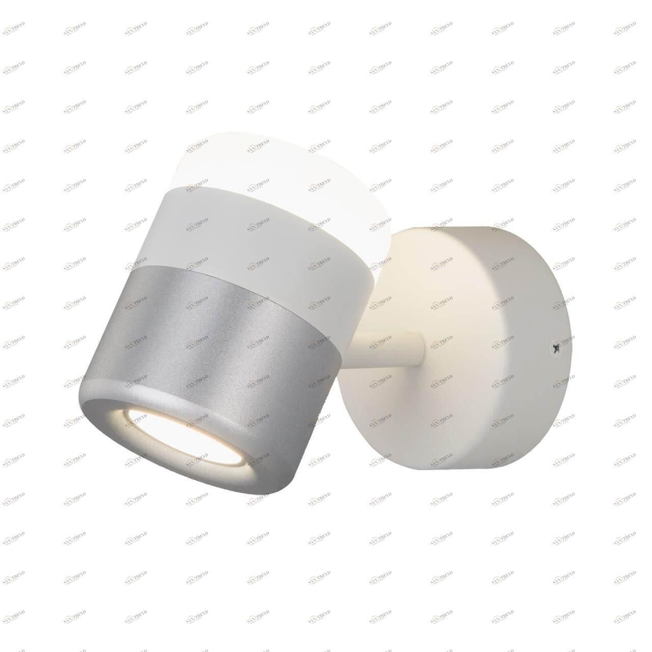 Спот настенный светодиодный серебряный Oskar 20165/1 LED EUROSVET OSKAR 00-3925904 Белый;серебро 