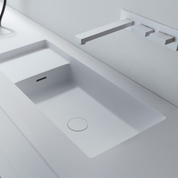 Square Интегрированные столешницы с умывальником Falper 